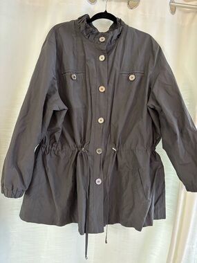 Tan Jay vintage anorak drawstring Waist Jacket in Grey.  Women’s size 24w plus